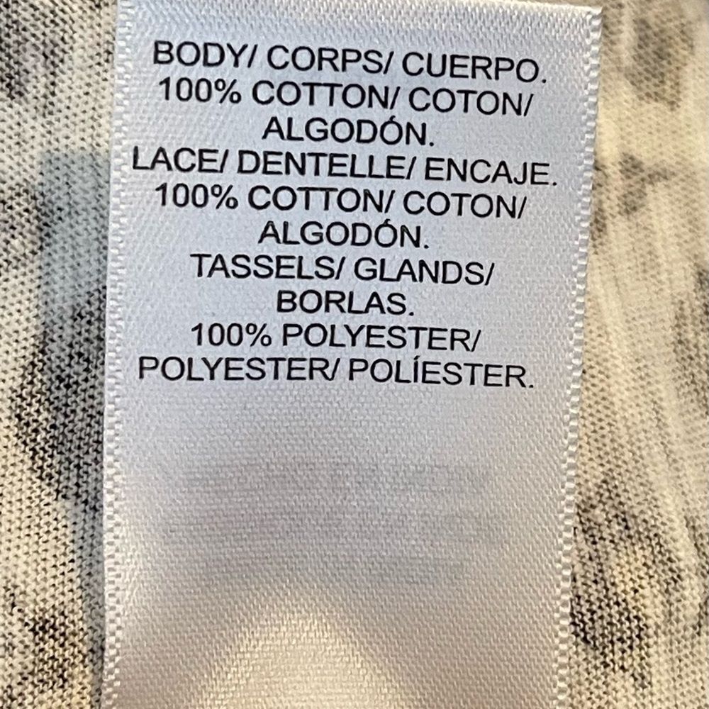 Lucky Brand Cream Patterned V-Neck Tank Top - Picture 9 of 12